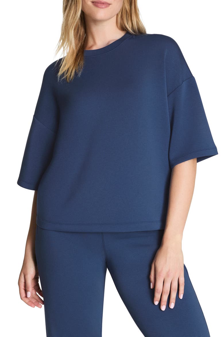 AirEssentials Boxy Tee, Main, color, FADED INDIGO