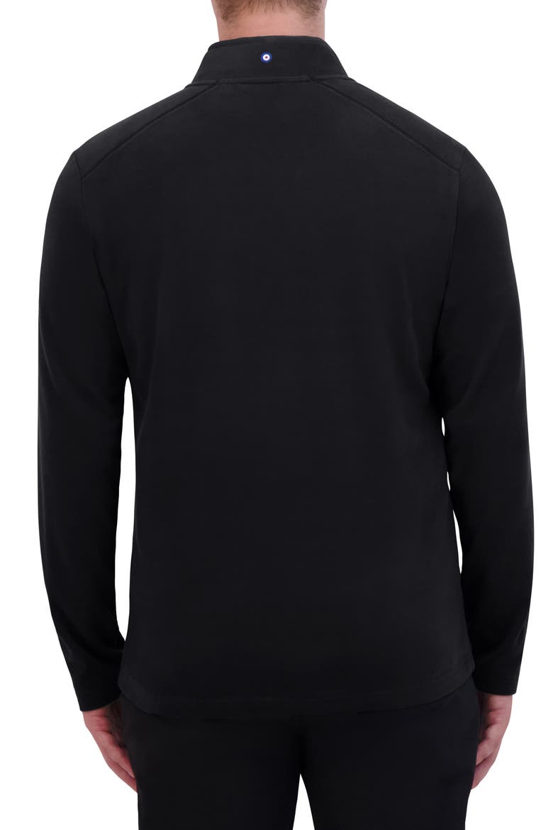 Quarter Zip Golf Sweatshirt, Alternate, color, BLACK