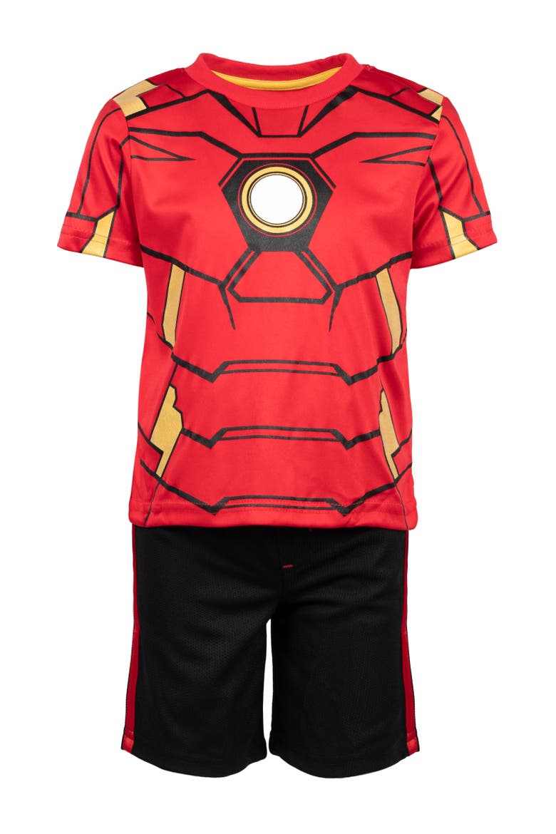 Avengers Athletic 2-Piece T-Shirt and Shorts Set, Alternate, color, Iron Man Red