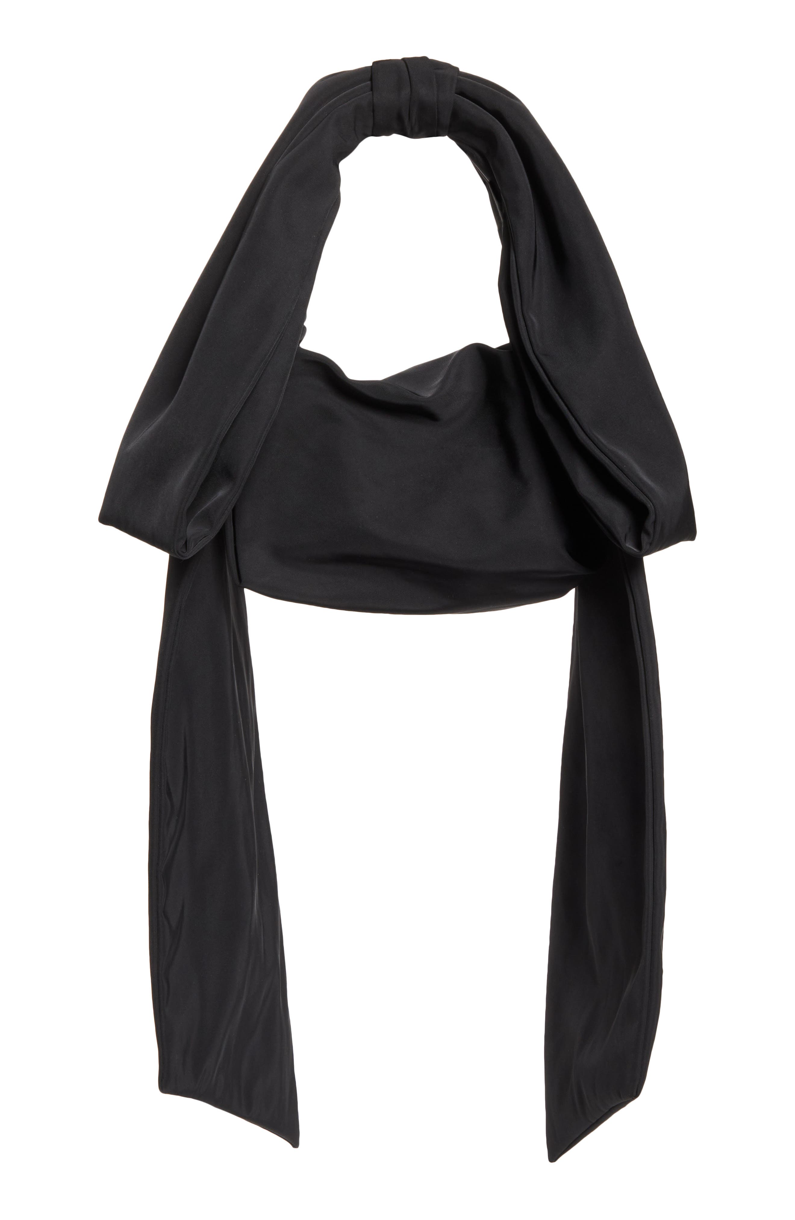 Sandy Liang Bow Satin Belt Bag, Alternate, color, 