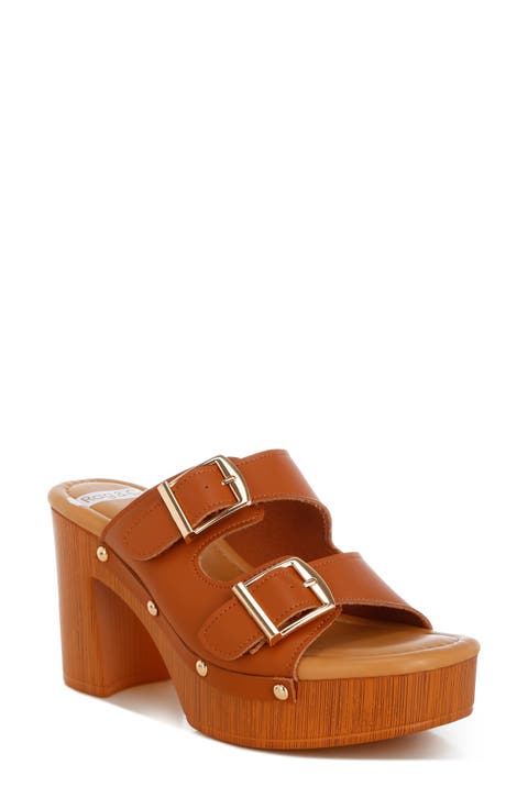 Kenna Double Buckle Strap Platform Sandal (Women)