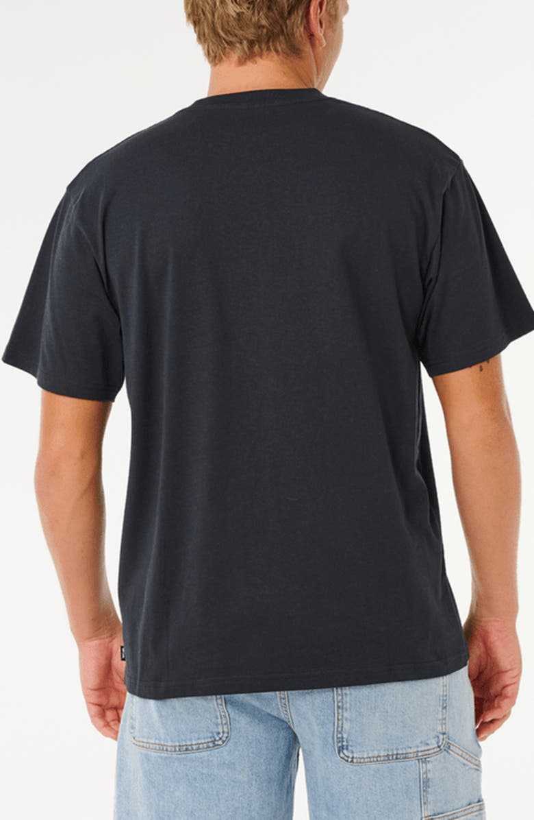 Rip Curl Pill Icon Embroidered Logo T-Shirt, Alternate, color, Black