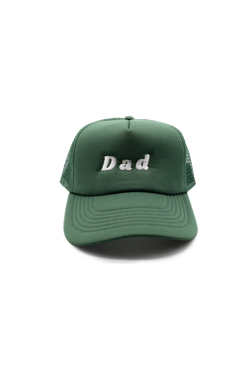 Dad Foam Trucker Hat, Main, color, Dark Green