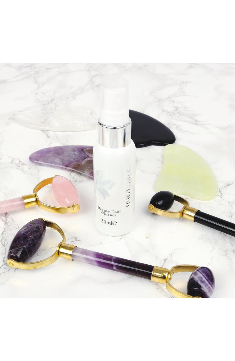 White Lotus Beauty Natural Beauty Tool Cleaner, Alternate, color, White