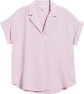 beachlunchlounge London Cotton Gauze Popover Top