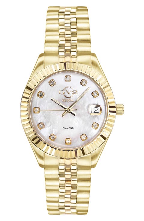 Women's GV2 Naples Diamond Swiss Watch, 34mm