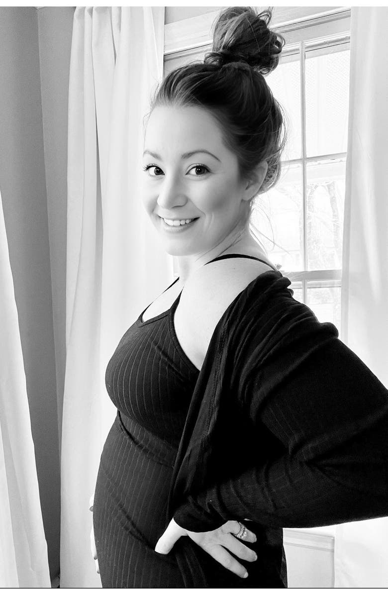 PinkBlush Ribbed Cardigan 2 Piece Set, Alternate, color, Black