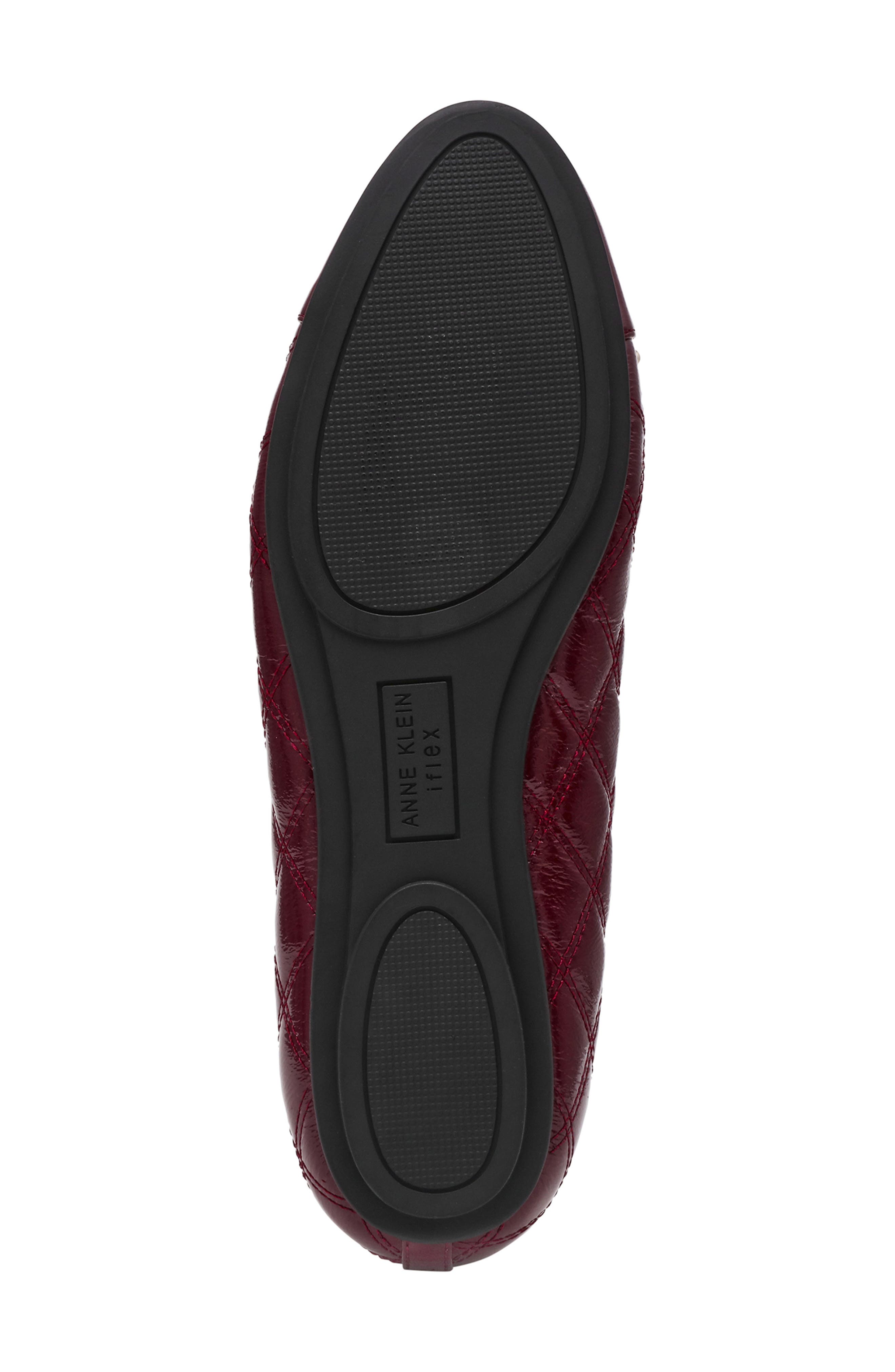 Anne Klein Luci Cap Toe Ballet Flat, Alternate, color, Bordeaux