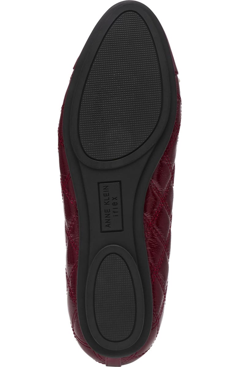 Anne Klein Luci Cap Toe Ballet Flat, Alternate, color, Bordeaux
