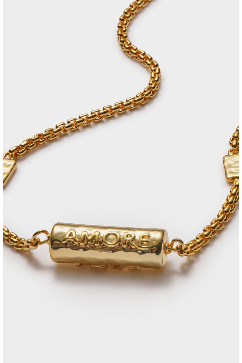 Love Language Bracelet, Alternate, color, Gold