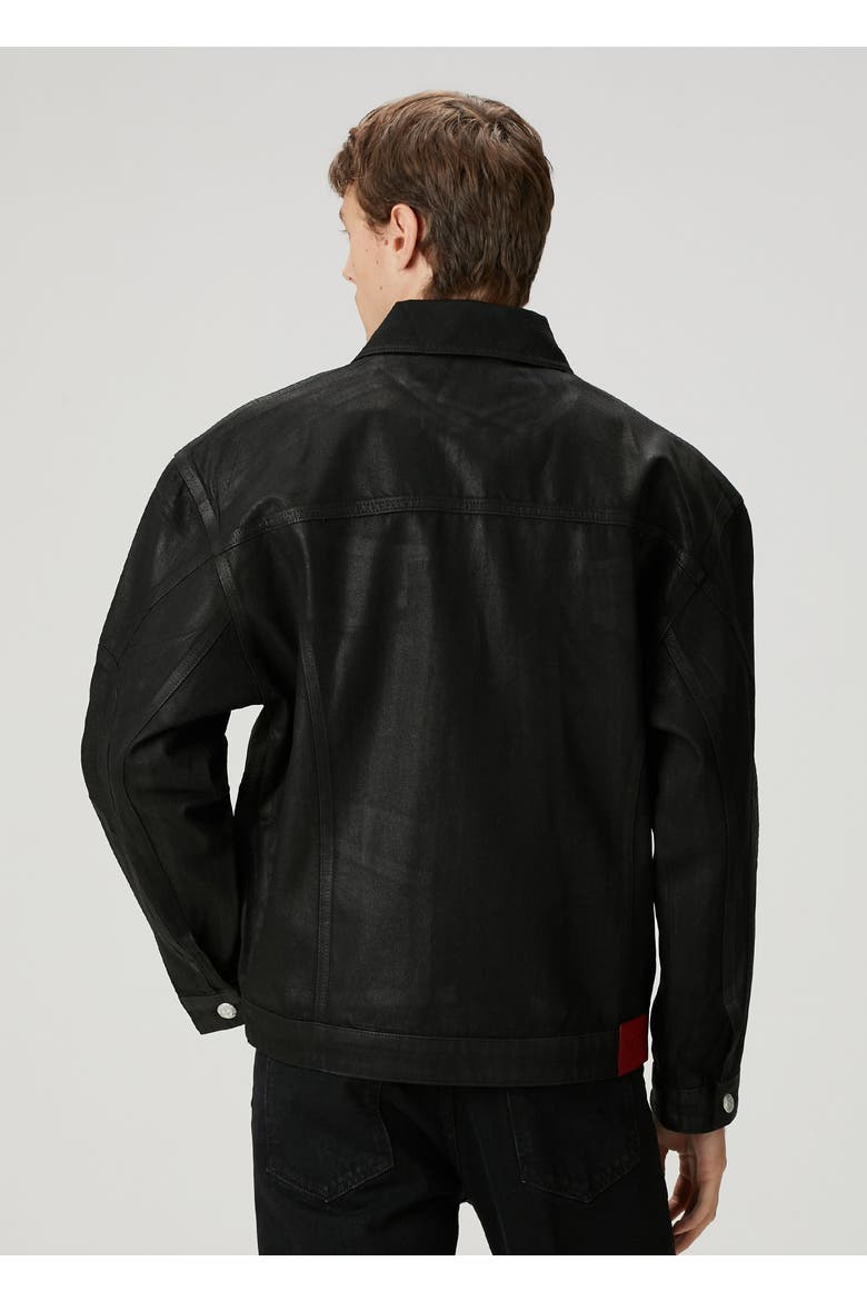 Faded Denim Jacket, Alternate, color, BLACK