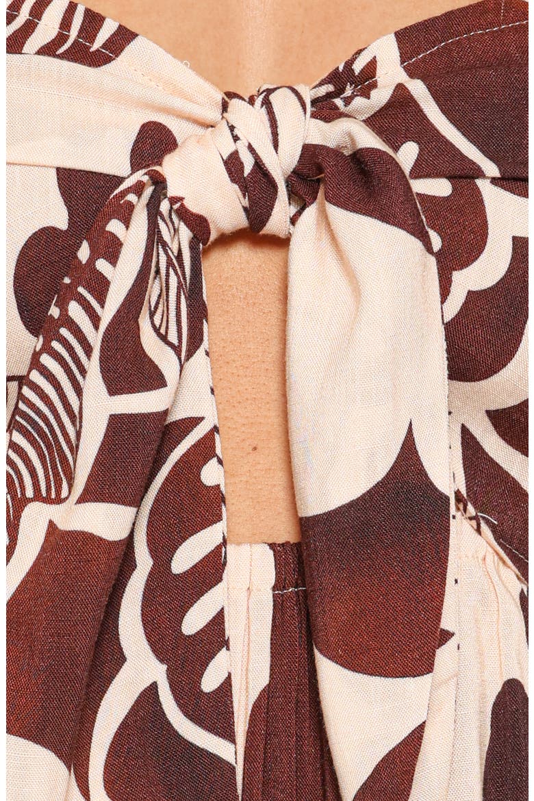 Kepner Maxi Dress, Alternate, color, BROWN FLORAL