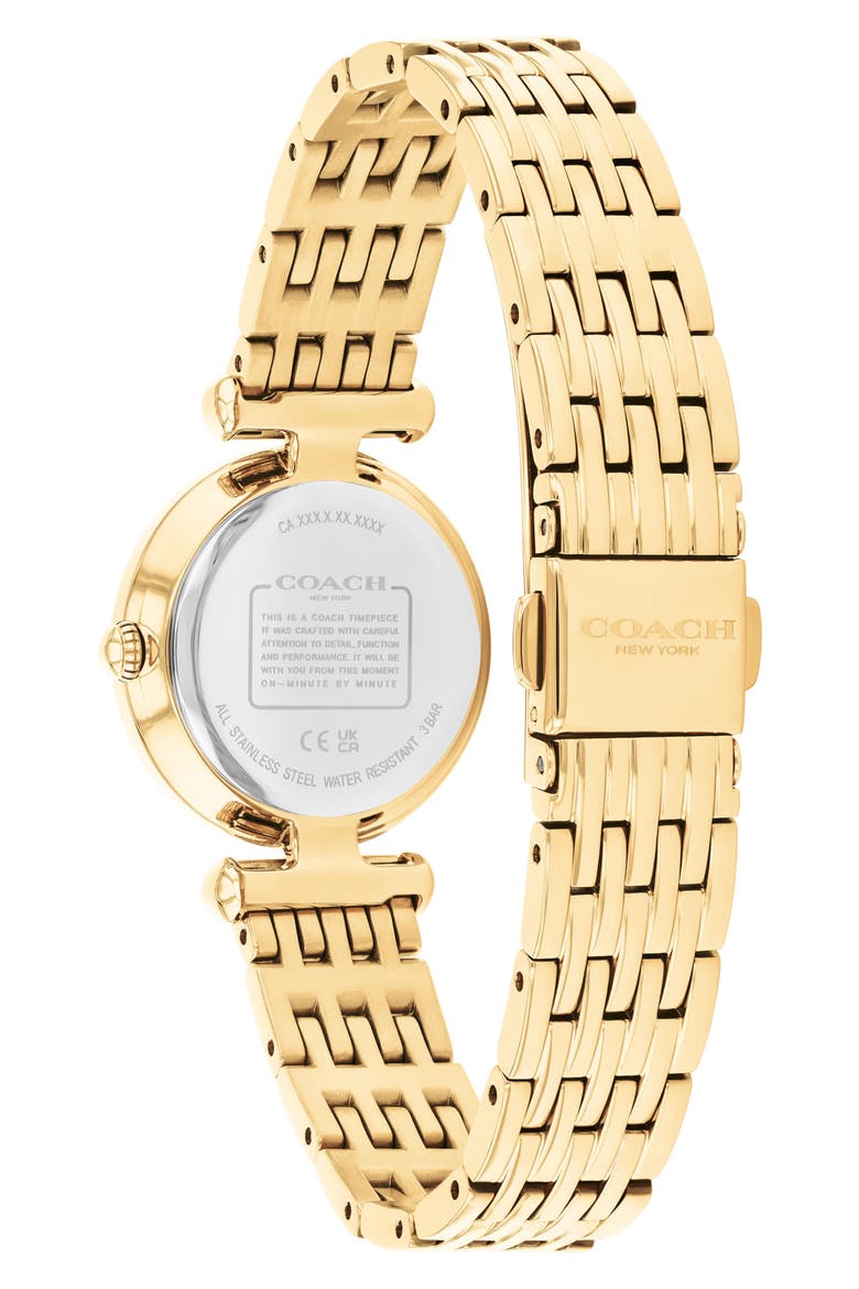 Cary Crystal Bracelet Watch, Alternate, color, GOLD