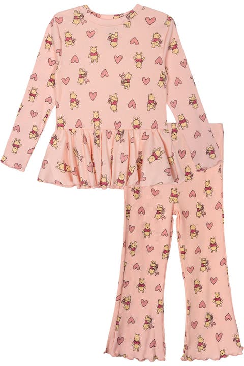 Winnie the Pooh Ribbed Long Sleeve Tee and Pants Set