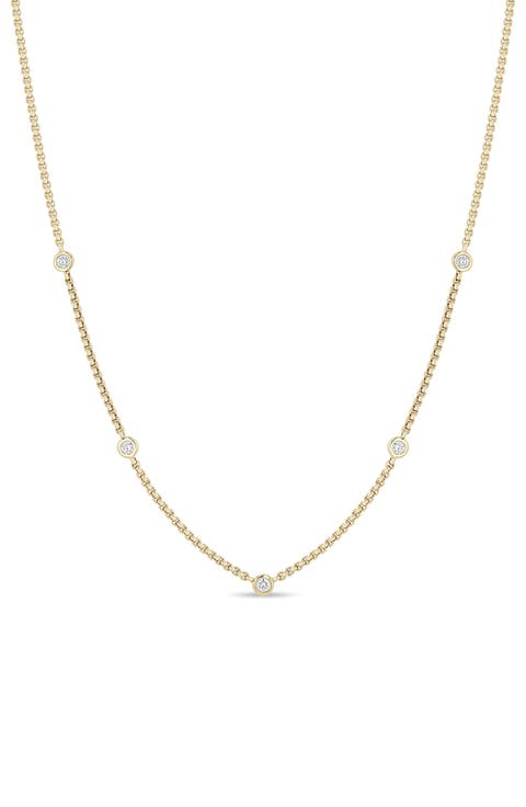 Diamond Station Necklace