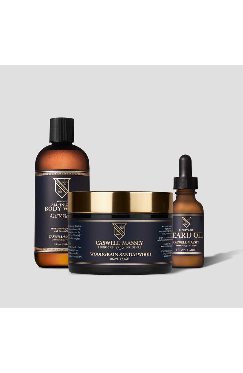 Caswell-Massey Woodgrain Sandalwood Shave Cream, Alternate, color, Regular