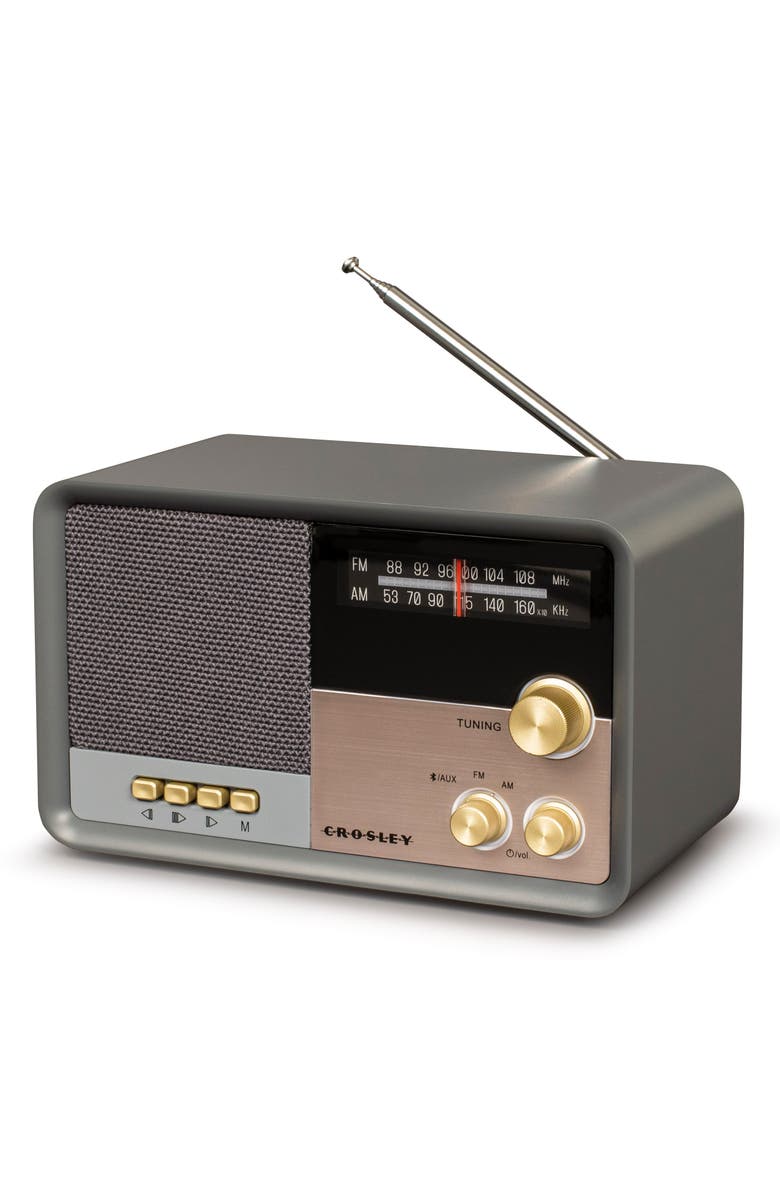 Crosley Radio Tribute Bluetooth<sup>®</sup> Radio, Alternate, color, Charcoal