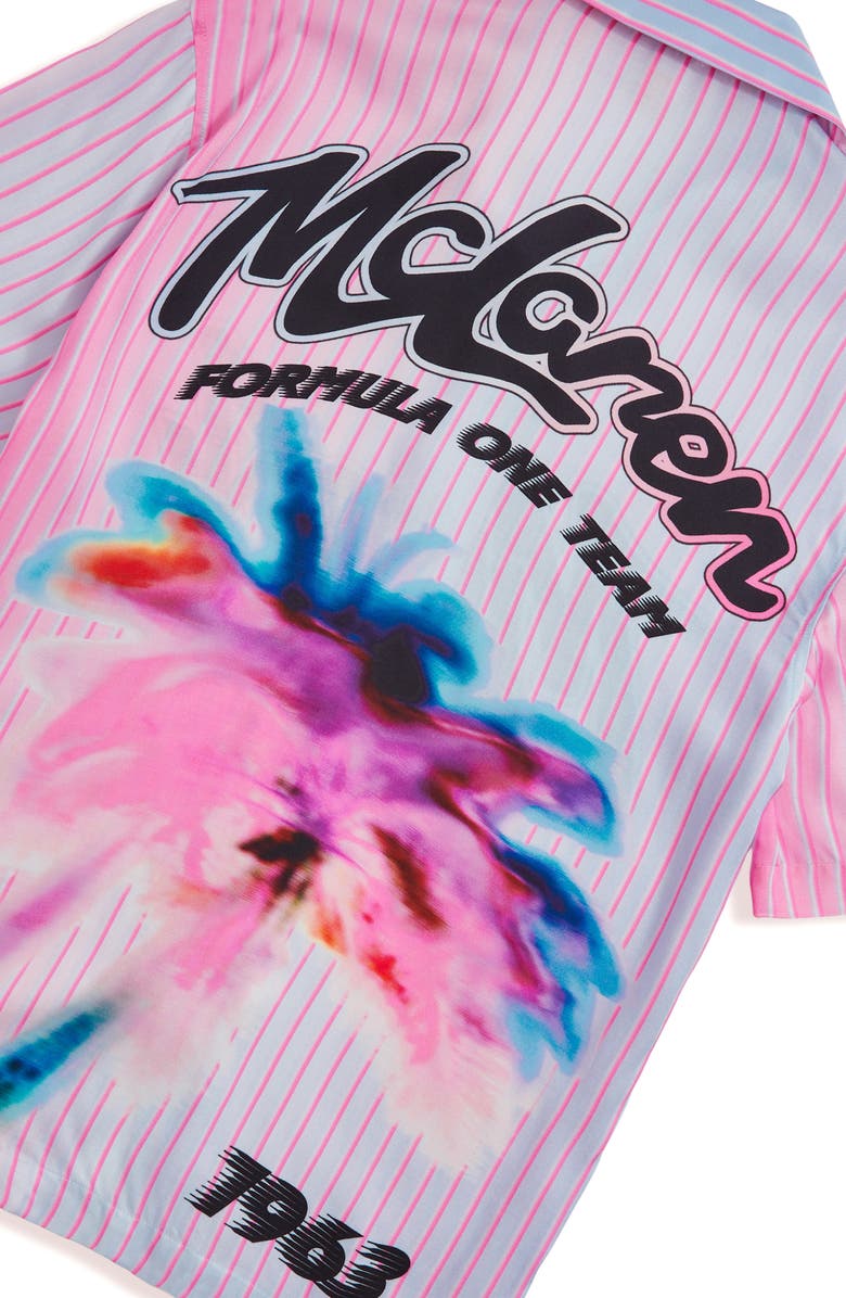 Reiss x McLaren Miami Camp Shirt, Alternate, color, Pink