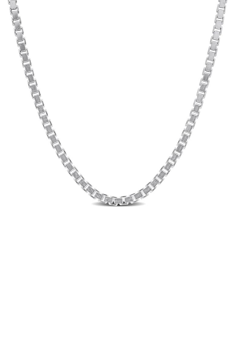 Box Link Chain Necklace, 1.50mm, Main, color, SILVER