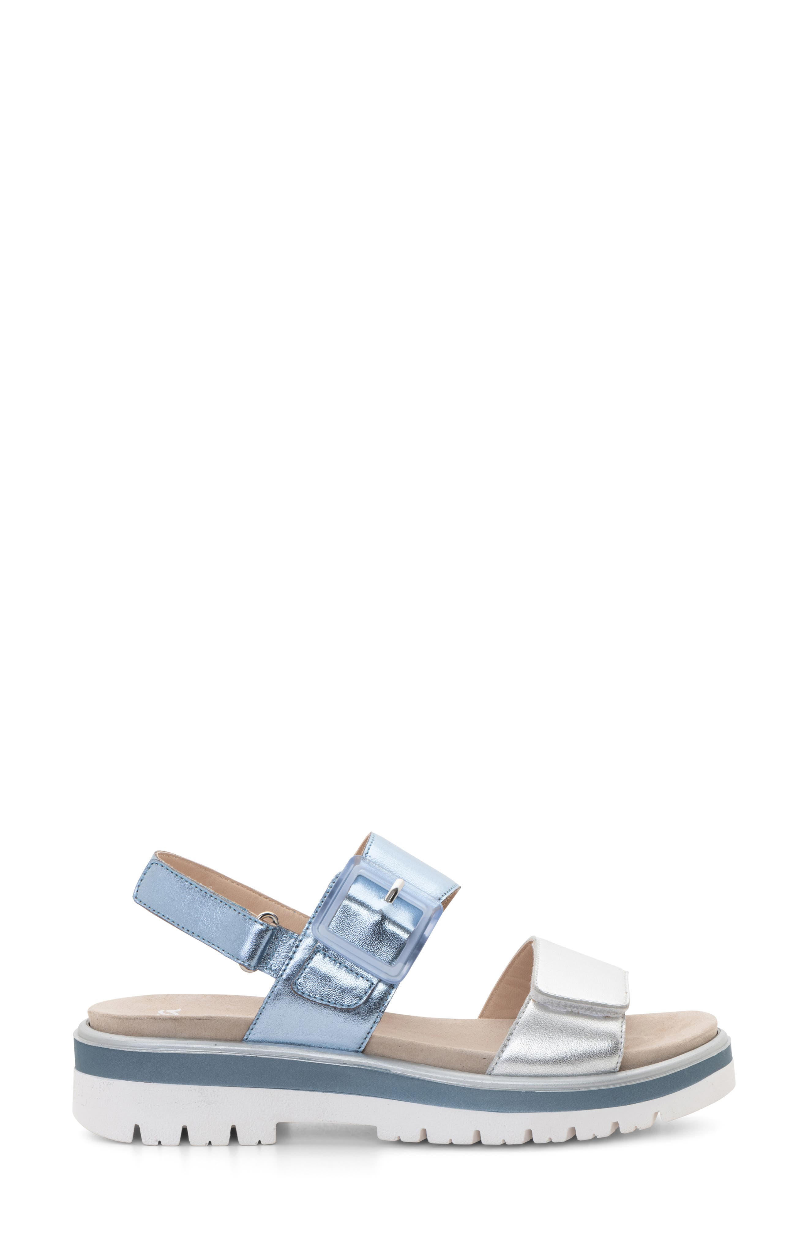 Marbella Slingback Platform Sandal, Alternate, color, SILVER/ SKY BLUE
