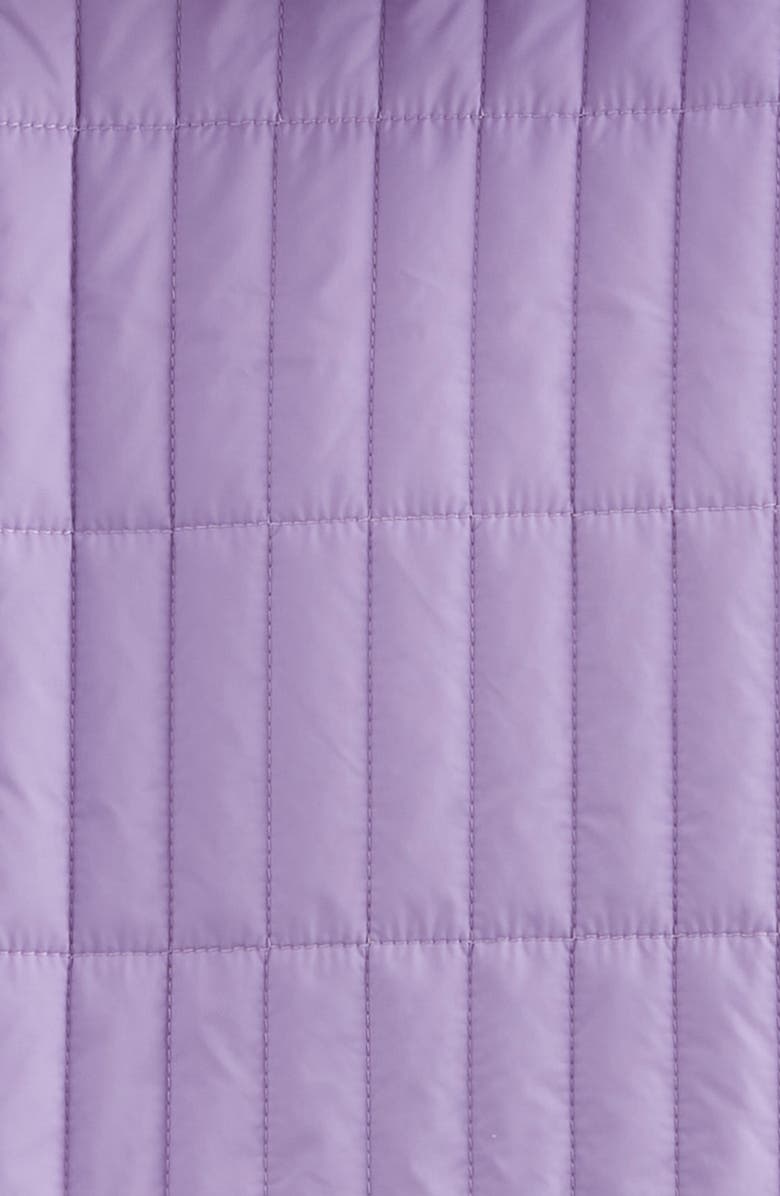 Zella Girl Kids' Quilted Hooded Jacket, Alternate, color, Purple Bonnet