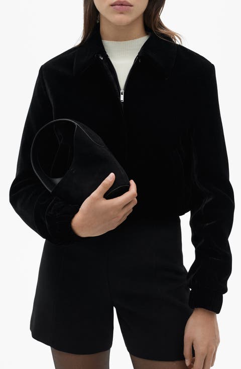 Velvet Bomber Jacket