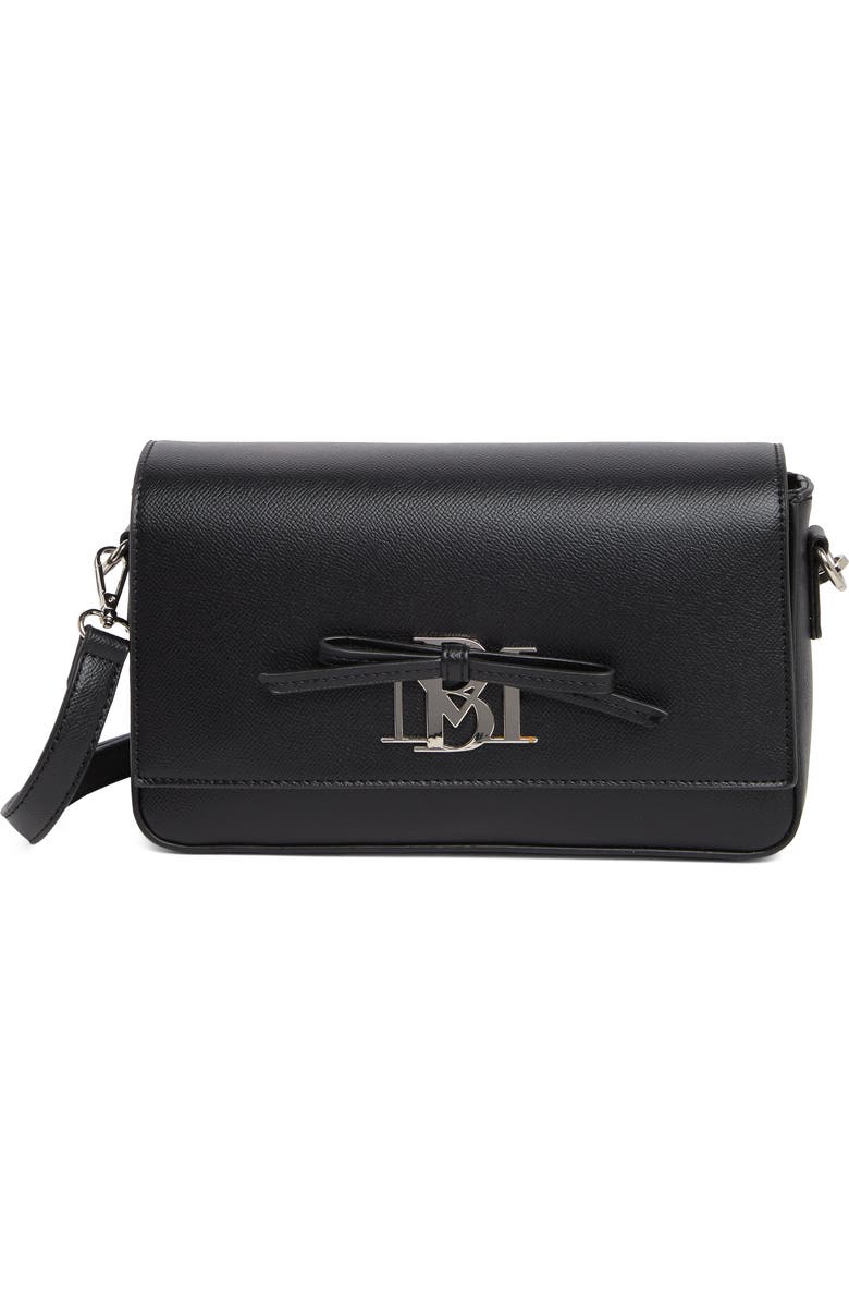 Badgley Mischka Collection Bow Crossbody Bag, Main, color, Black