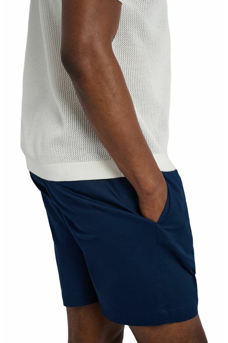 Garment Dye Cotton Drawstring Short, Alternate, color, DEEP NAVY