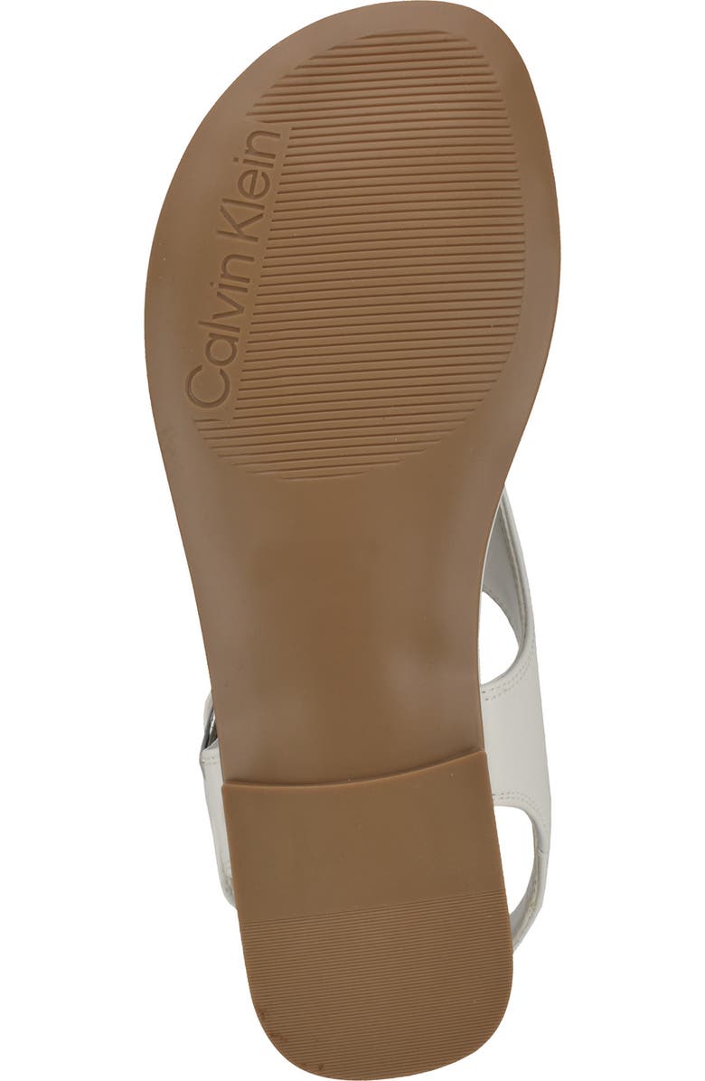 Calvin Klein Moraca Ankle Strap Sandal, Alternate, color, White