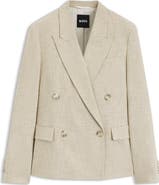 BOSS Jaleto Double Breasted Slub Jacket