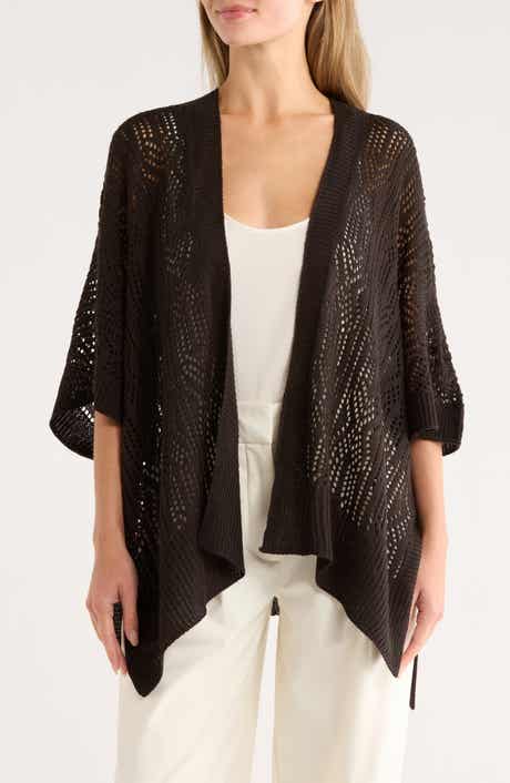 BCBG Open Knit Topper