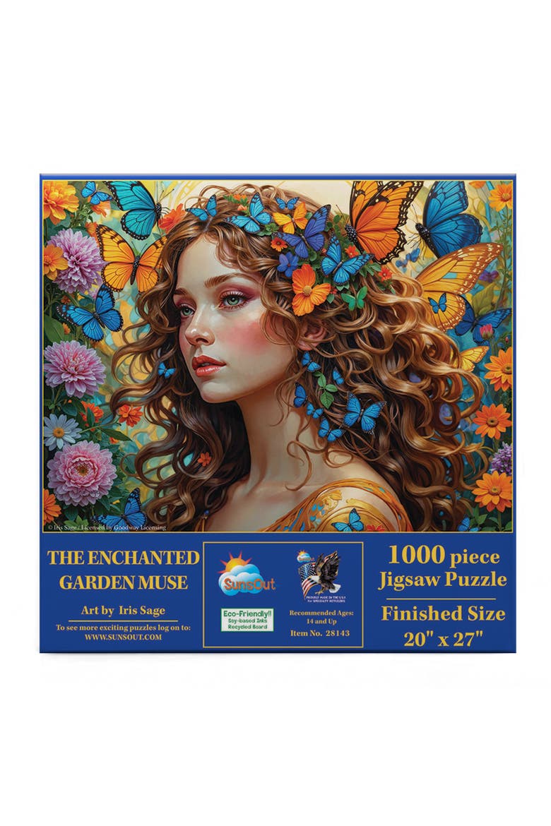 The Enchanted Garden Muse 1000 piece Jigsaw Puzzle for Adults, Alternate, color, Multicolor
