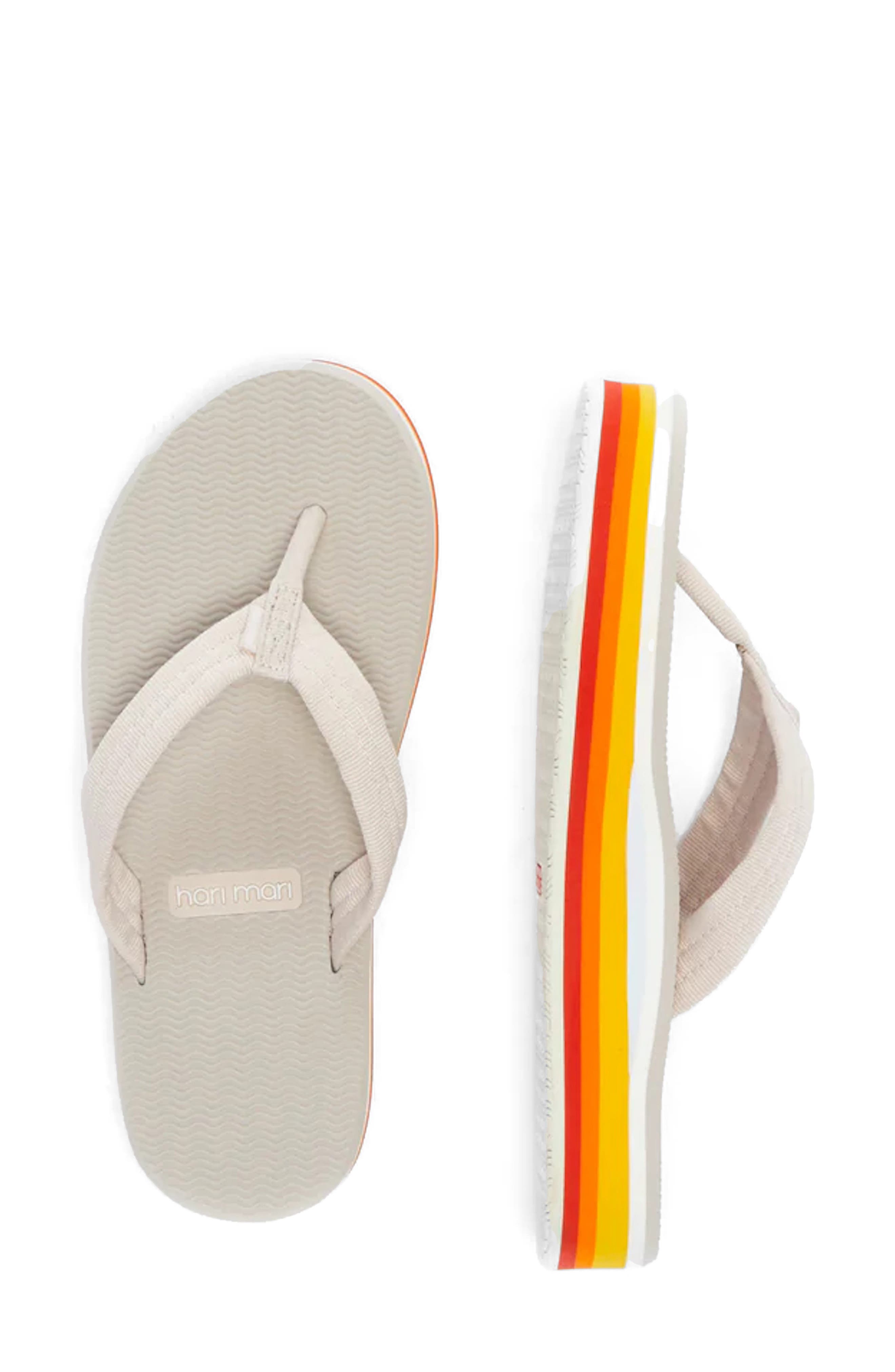 Dunes Sunset Waterproof Flip Flop, Alternate, color, CLOUD