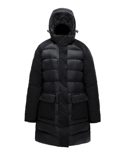 Triple F.a.t. Goose Two-tone Puffer Down Parka In Black