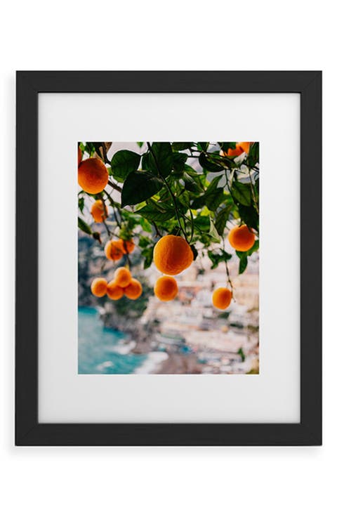 Amalfi Coast Oranges Framed Wall Art