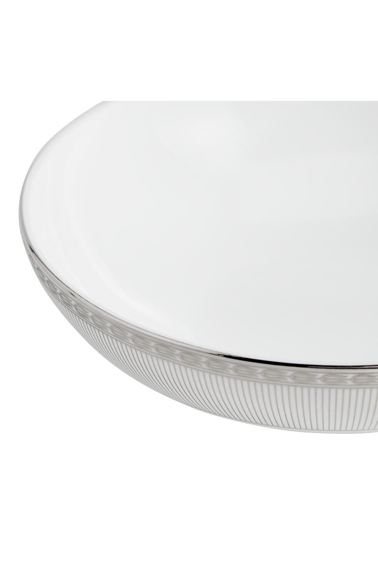 Wedgwood Silver Tonquin Bone China Cereal Bowl, Alternate, color, Silver