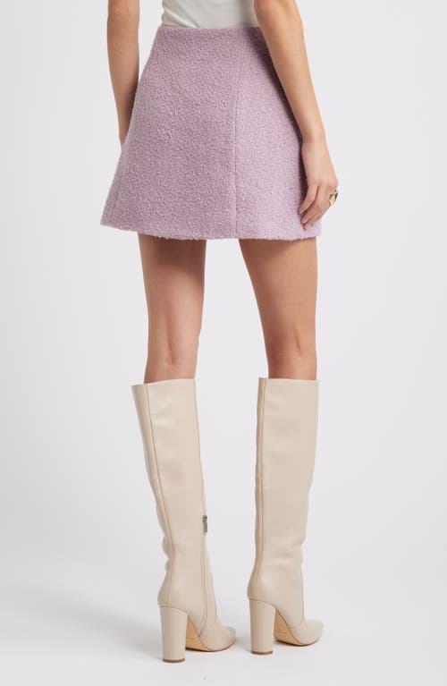 Open Edit Tweed Miniskirt In Purple Dawn
