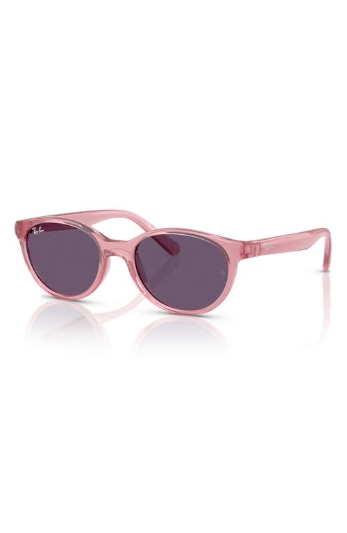 Ray Ban Ray-ban Kids' 47mm Oval Sunglasses In Trans Pink
