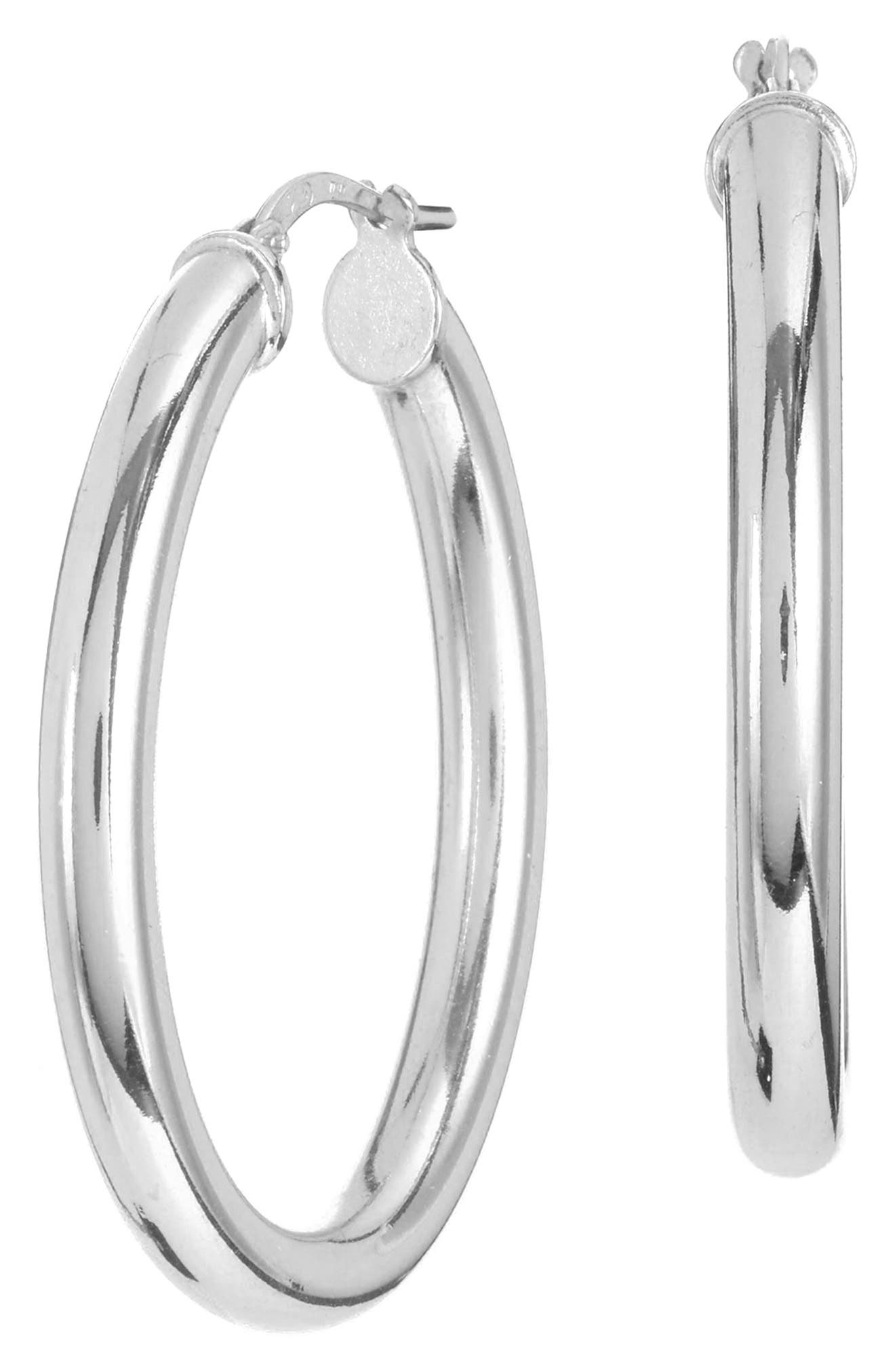 Oval Hoop Earrings