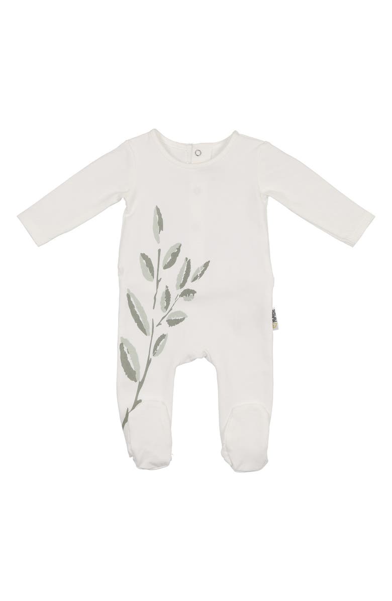 Manière Blooming Leaves Footie, Main, color,