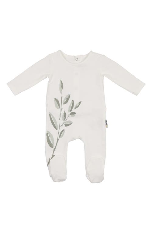 Manière Blooming Leaves Footie in Ivory  product