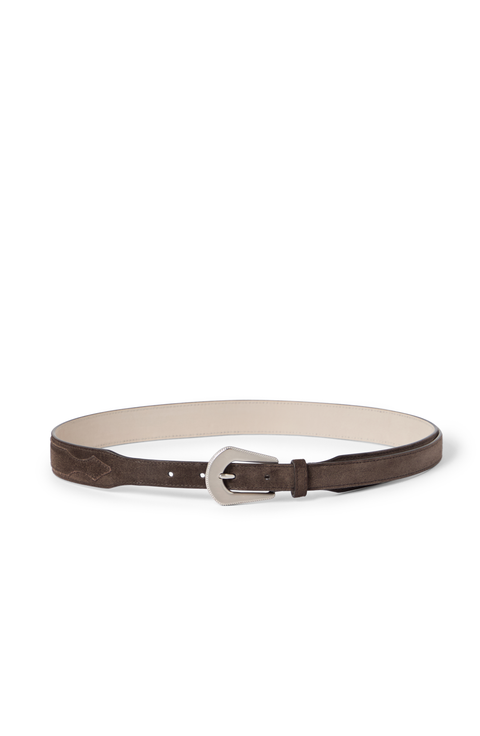 Suede belt