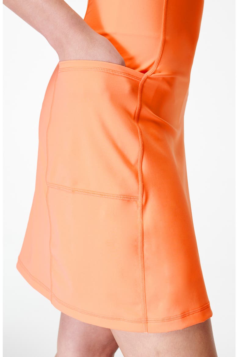 Power Workout Dress, Alternate, color, TANGERINE ORANGE