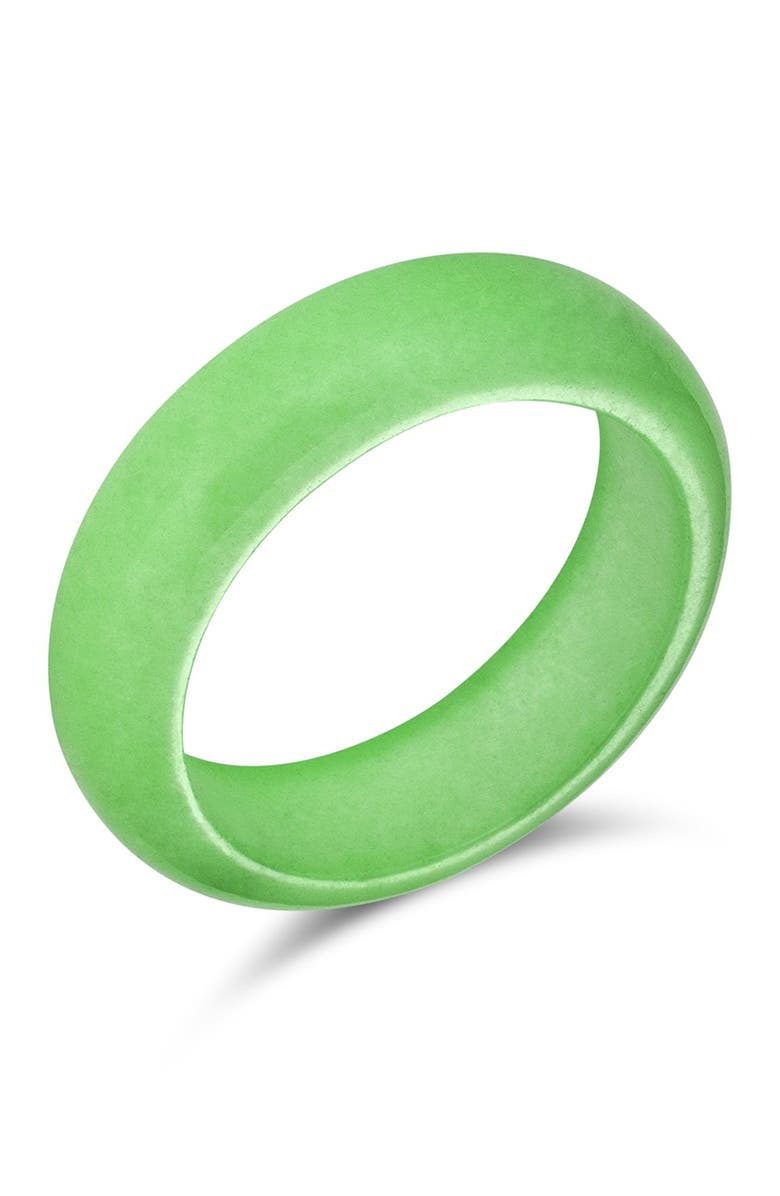 BLING JEWELRY Eternity Dyed Green Jade, Main, color, Green