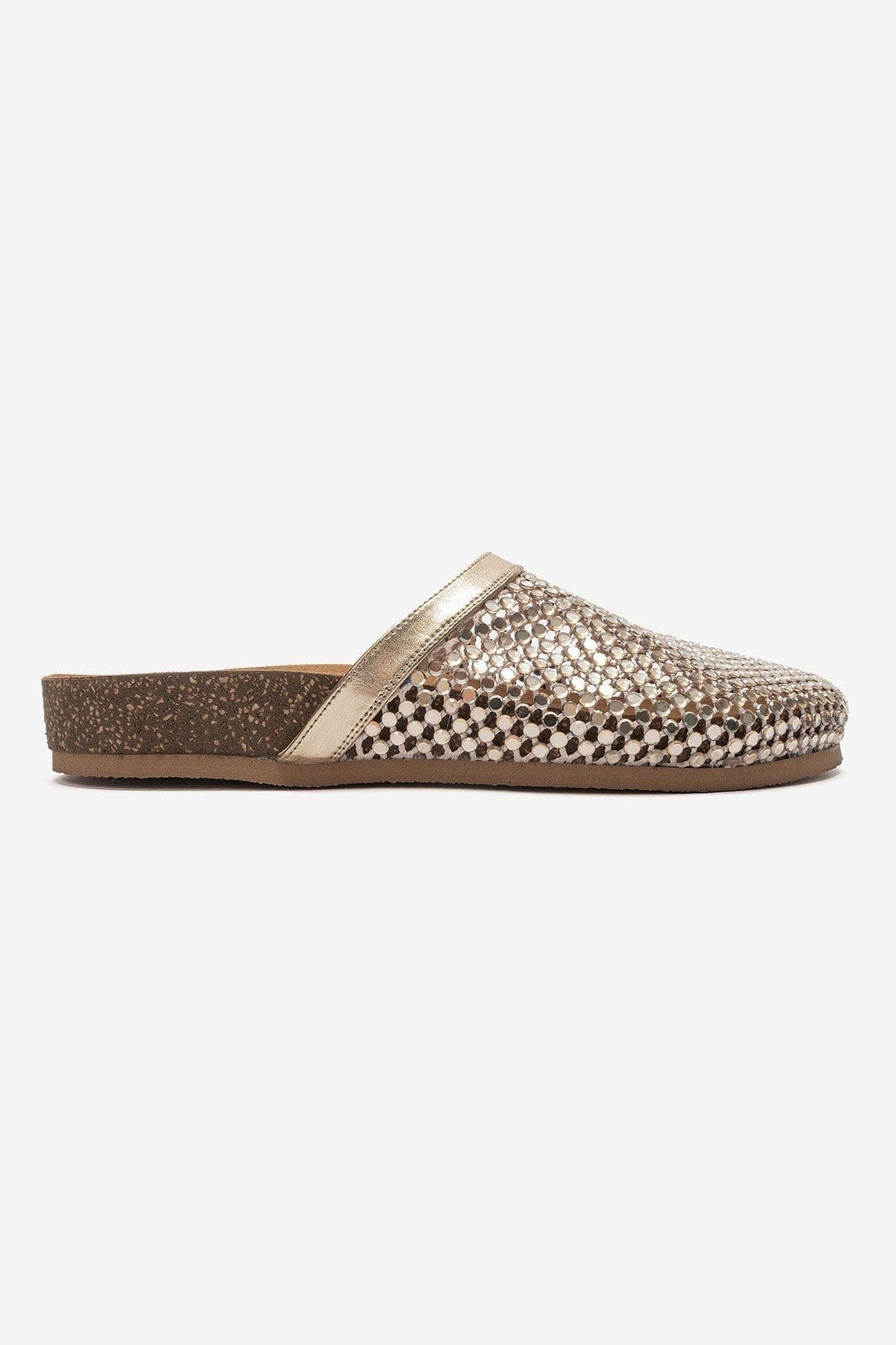 Montera Embellished Mule, Alternate, color, Gold