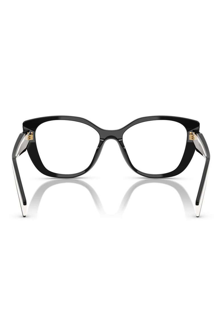 51mm Cat Eye Optical Glasses, Alternate, color, BLACK