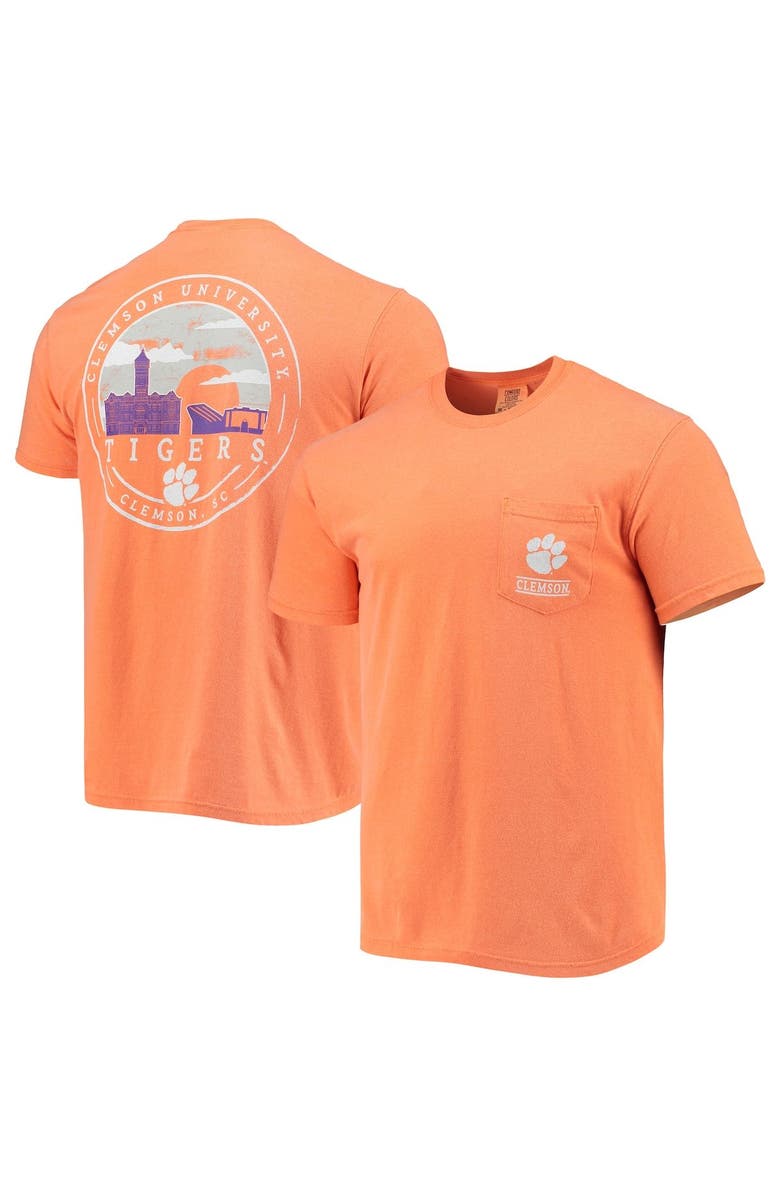 IMAGE ONE Men's Orange Clemson Tigers Circle Campus Scene T-Shirt, Main, color,