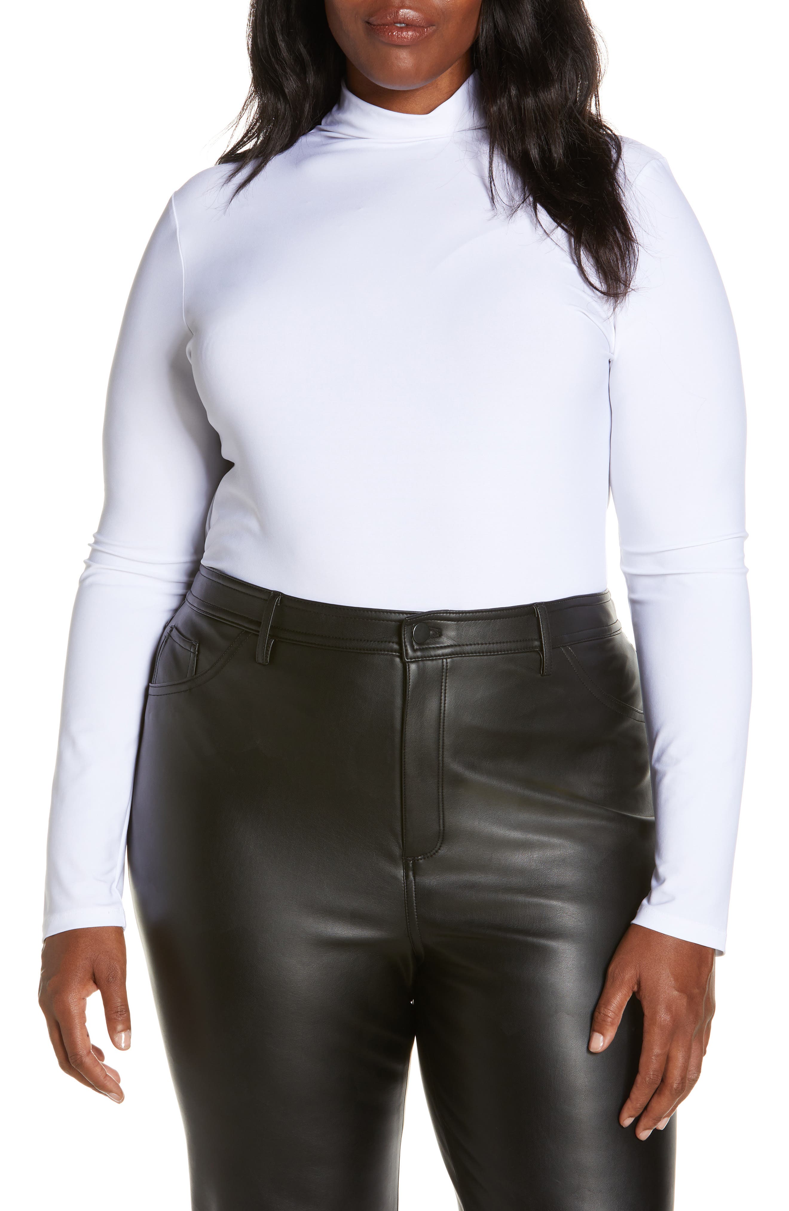 Halogen® Funnel Neck Top (Women) | Nordstrom