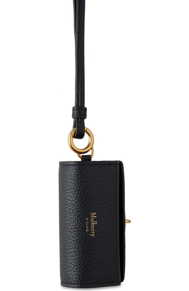 Mulberry Leather Lipstick Case Wristlet, Alternate, color,