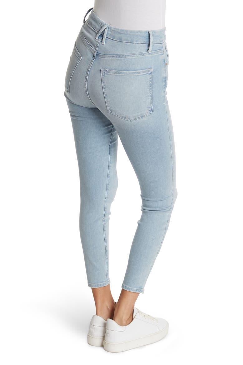 Good Waist High Waist Crop Skinny Jeans, Alternate, color, BLUE397